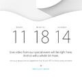 Apple　イベント　2014年9月10日